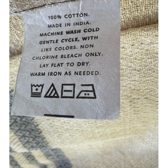 Tribe Alive Fringed Beach Cotton Poncho Kaftan Coastal One Size Swim Coverup NEW - Picture 5 of 7